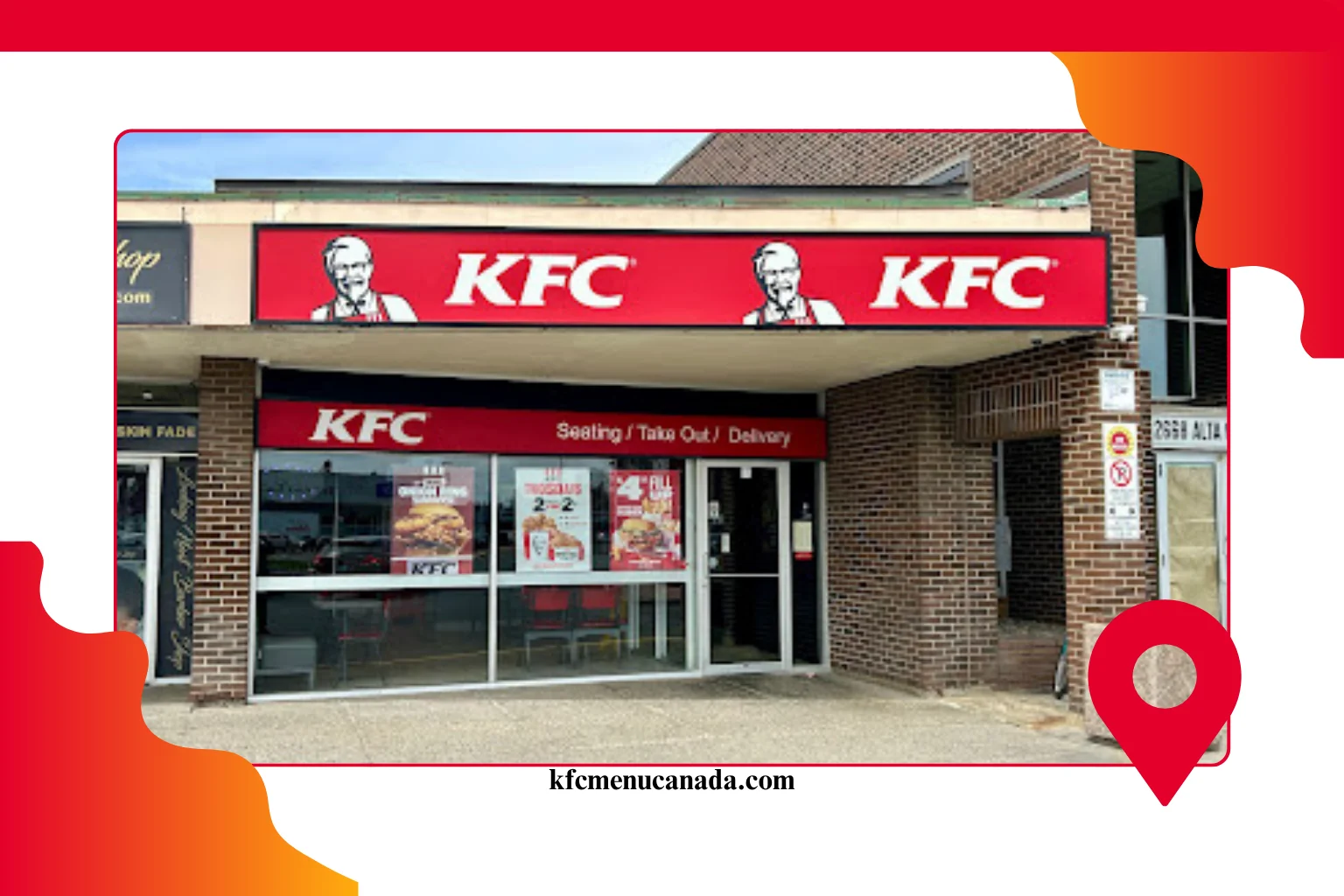 Image of kfc location KFC Alta Vista Drive Ottawa