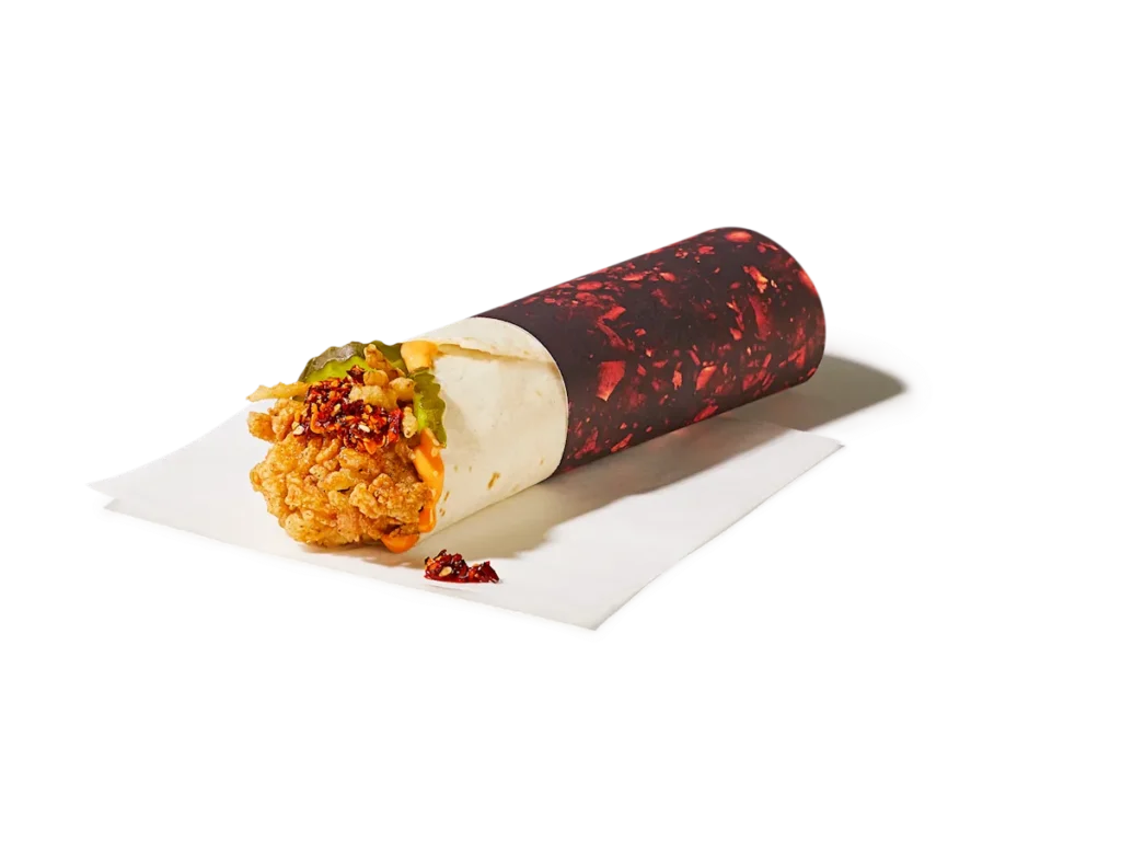 A Chili Crunch menu item Chili Crunch Snacker Wrap image