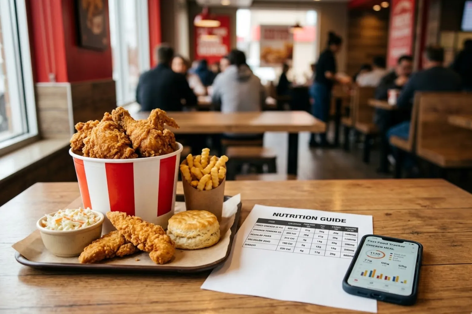 An Image of KFC Canada Nutrition Page