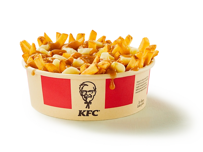 Large Poutine at kfc canada