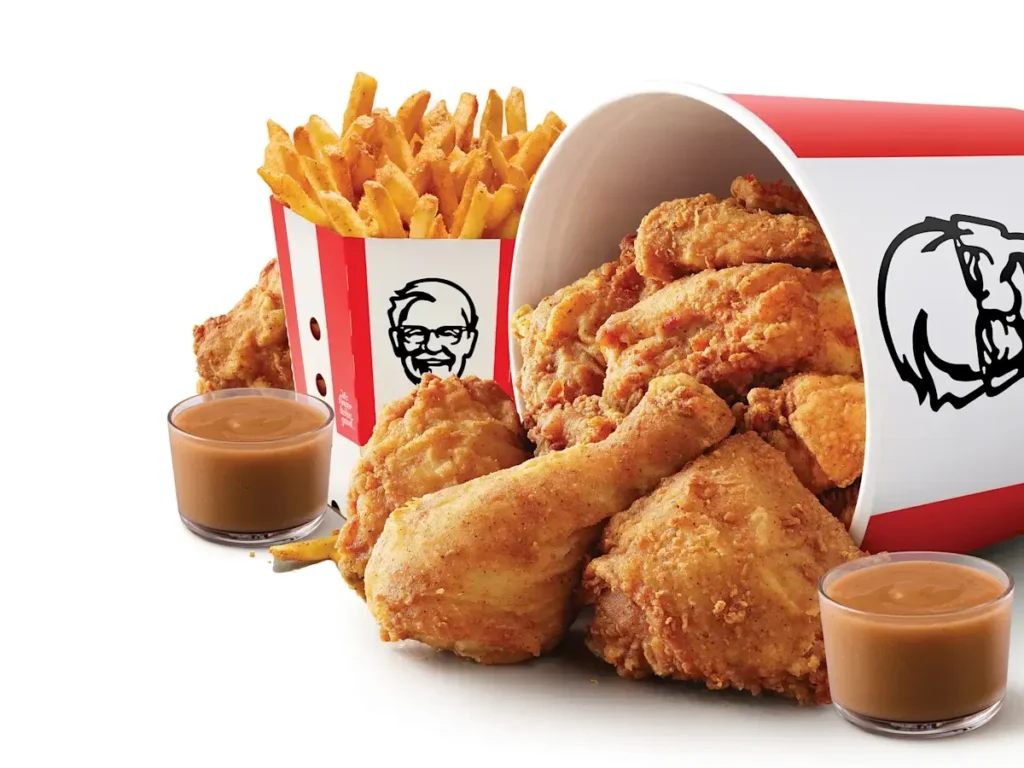 kfc menu item 12 Pieces Chicken Fries & Gravy Bucket