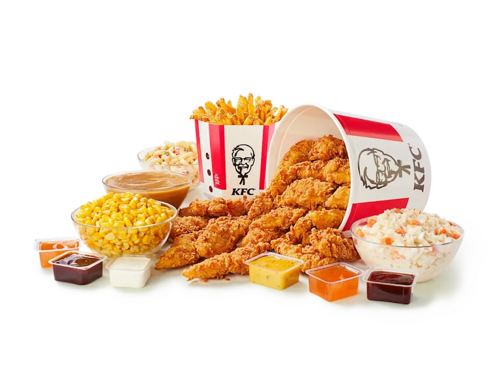 18 Original Recipe Tenders Bucket at kfc menu 