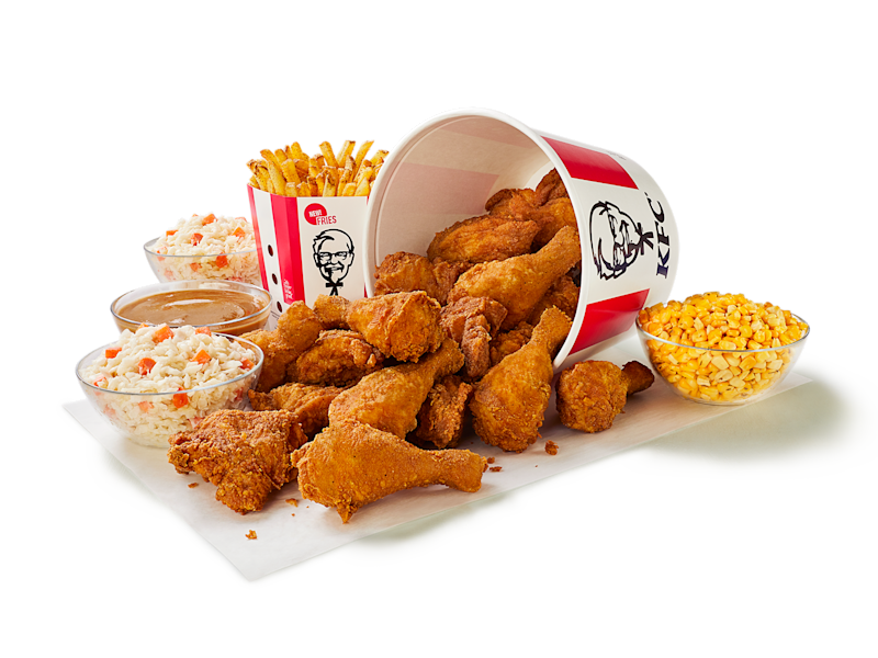 kfc canada Menu item 18 Piece Original Recipe Chicken Bucket and 5 Large Sides