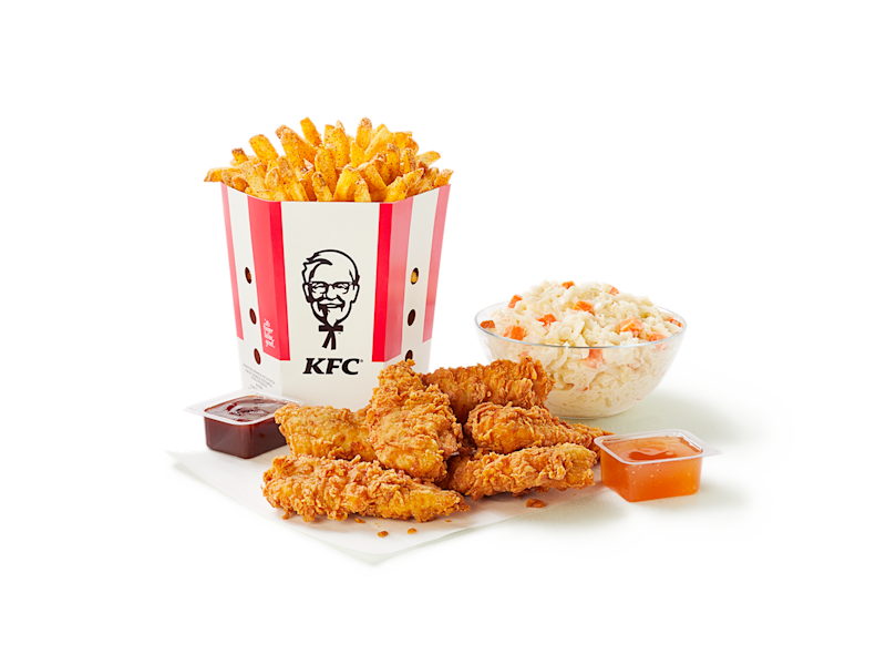 Kfc Canada Menu item 6 Original Recipe Tenders Bucket and 2 Large Sides