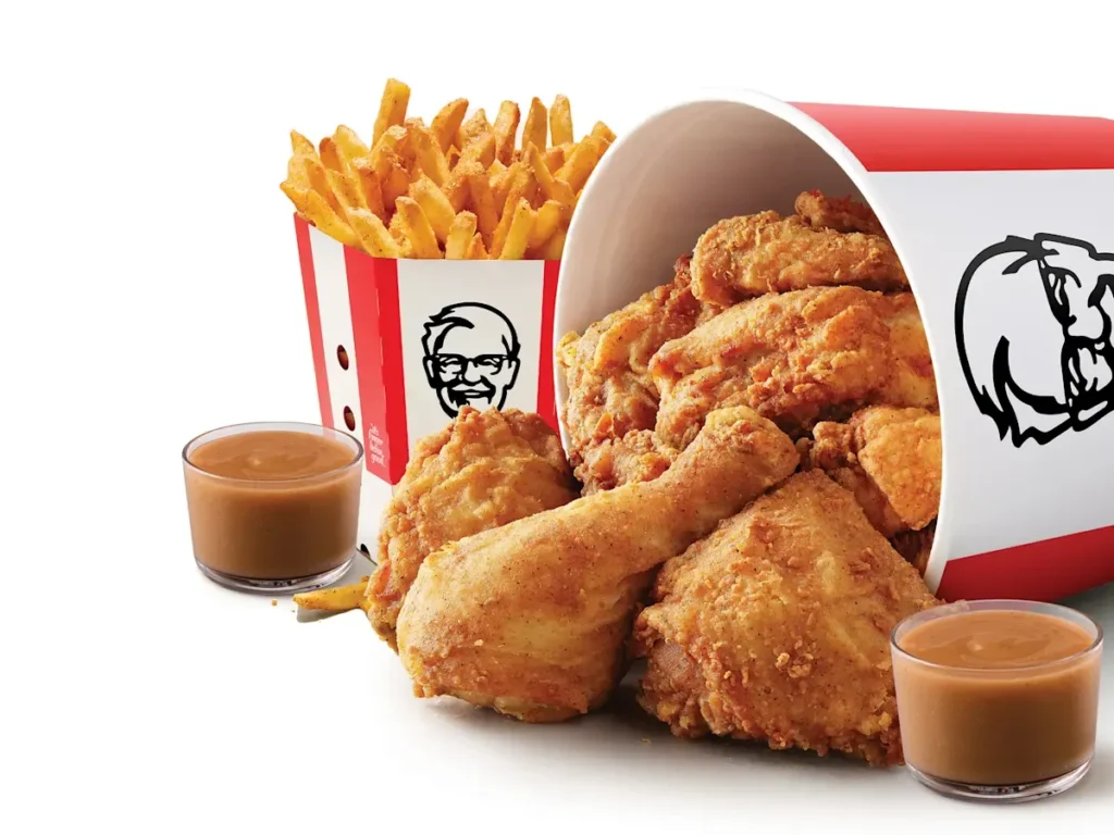 kfc canada menu item 9 Pieces Chicken Fries & Gravy Bucket