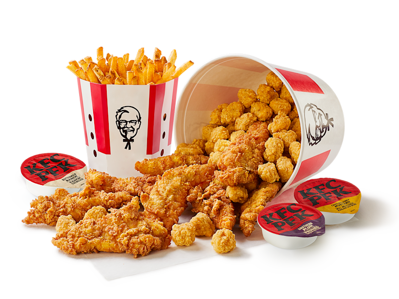 Boneless Bucket at kfc menu canada 