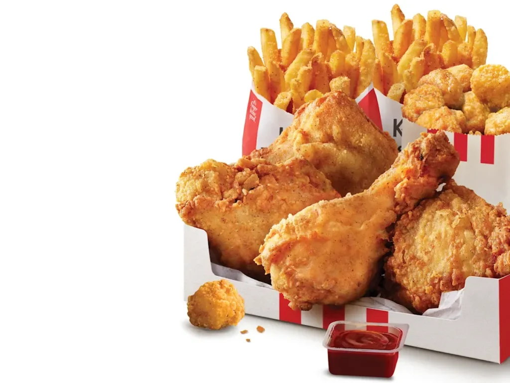 kfc menu item Mighty Box for 2