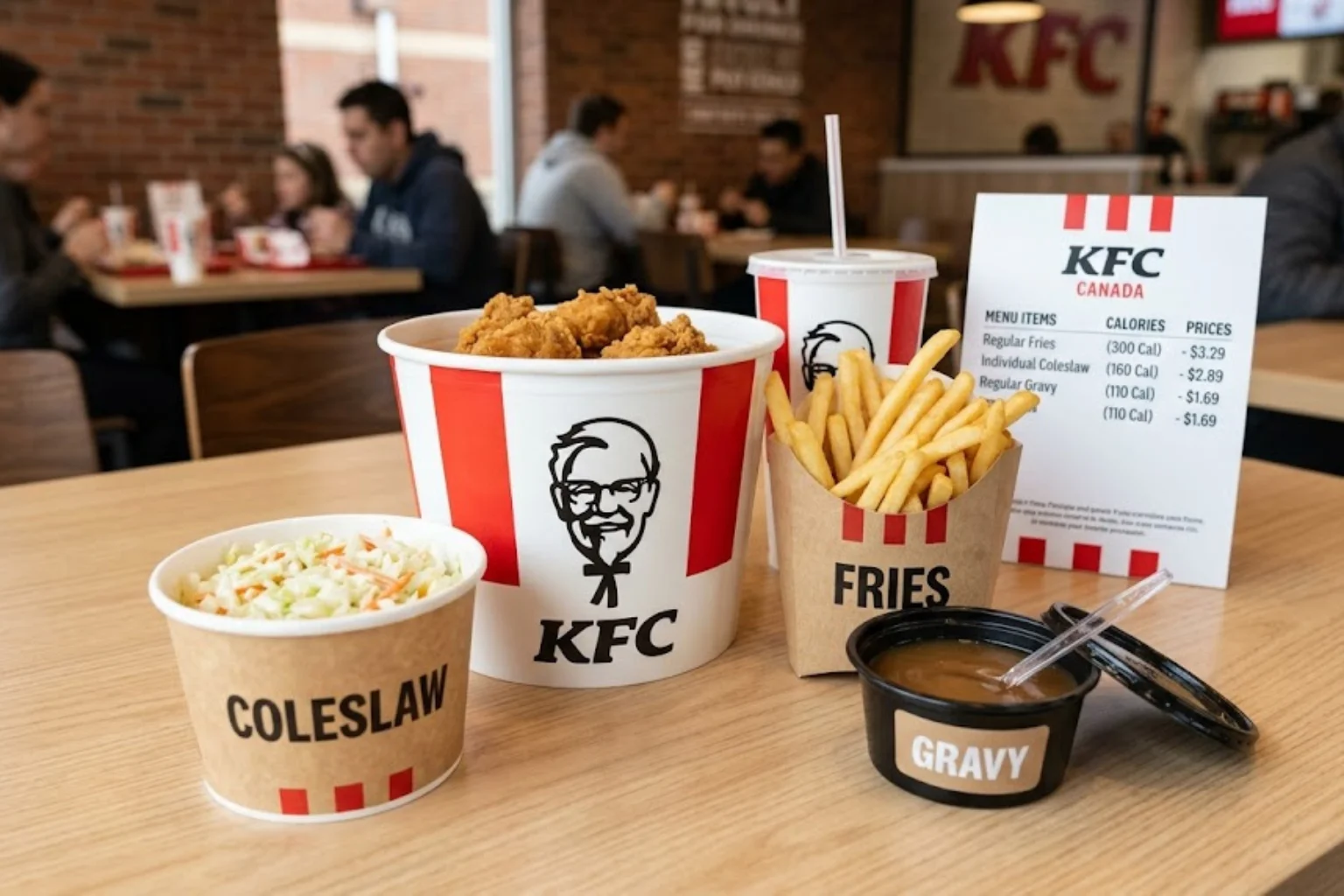 Blog Image of KFC Canada Sides Menu Coleslaw, Fries, Gravy Calories and Prices