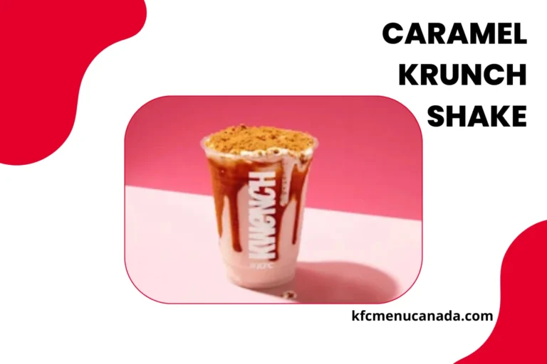 Kwench by KFC Canada Menu item Caramel Krunch Shake