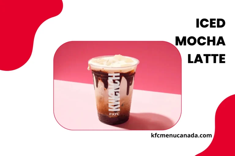 AKwench Menu Item Iced Mocha Latte at KFC Canada