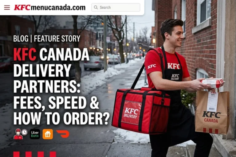 A Blog Feature Image of KFC Canada Delivery Partners at kfcmenucanada.com