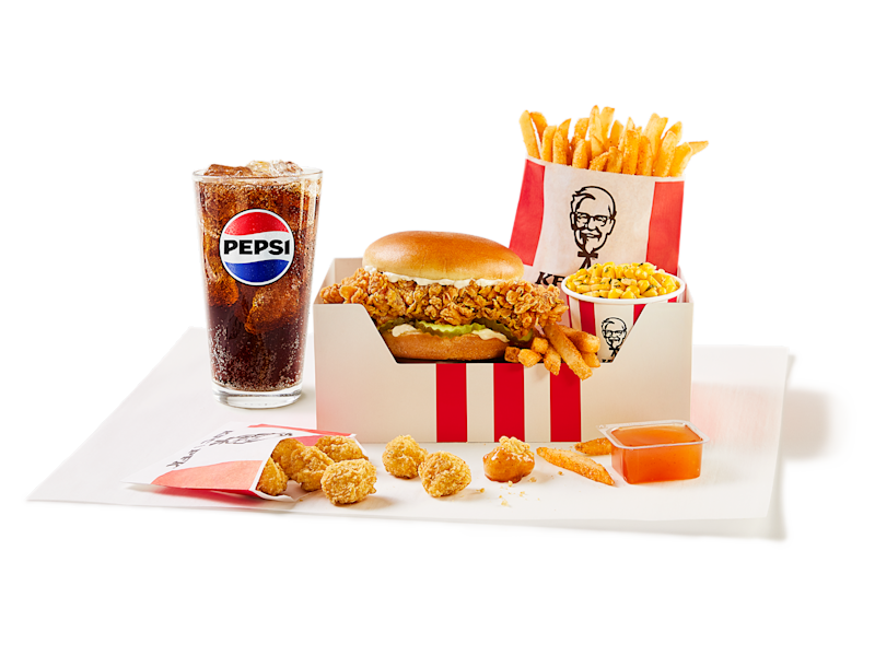 Limited Time Offer Menu Item KFC Famous Chicken Sandwich Box Meal