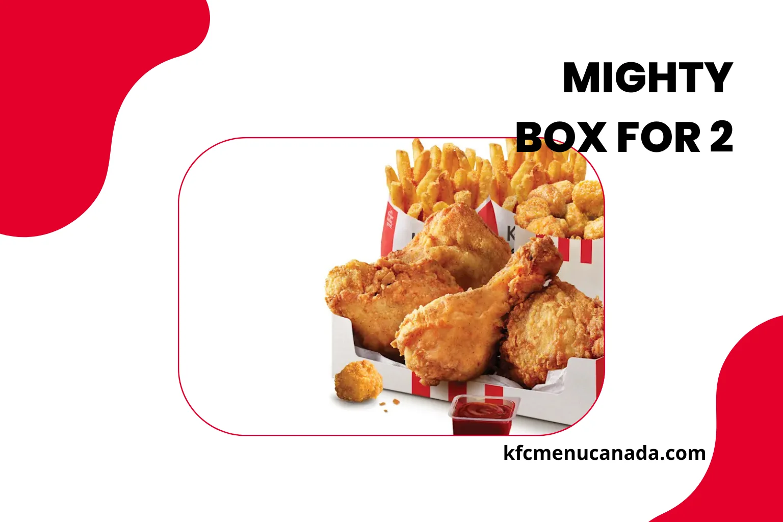 KFC Exclusive Online Deals Menu Item KFC Mighty Box for 2