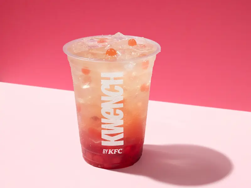 KFC Strawberry Boba Refresher at kfcmenu canada