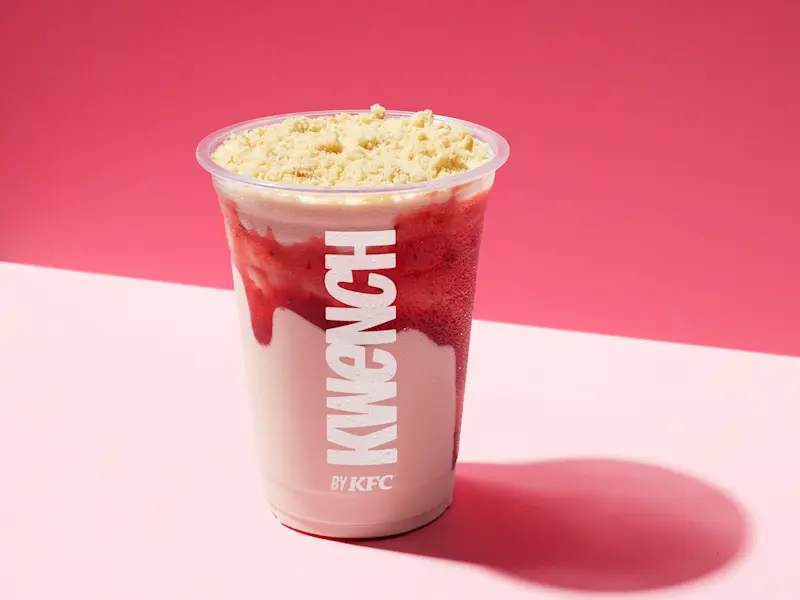 KFC Strawberry Shortcake Krunch Shake at kfc canada