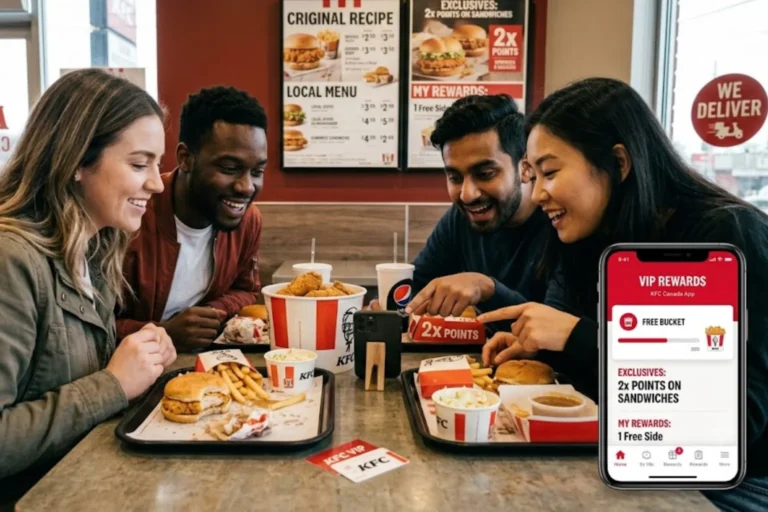 A Blog Feature image of KFC Menu Canada Website Shows KFC VIP Rewards Program Canada: Is It Worth Joining?