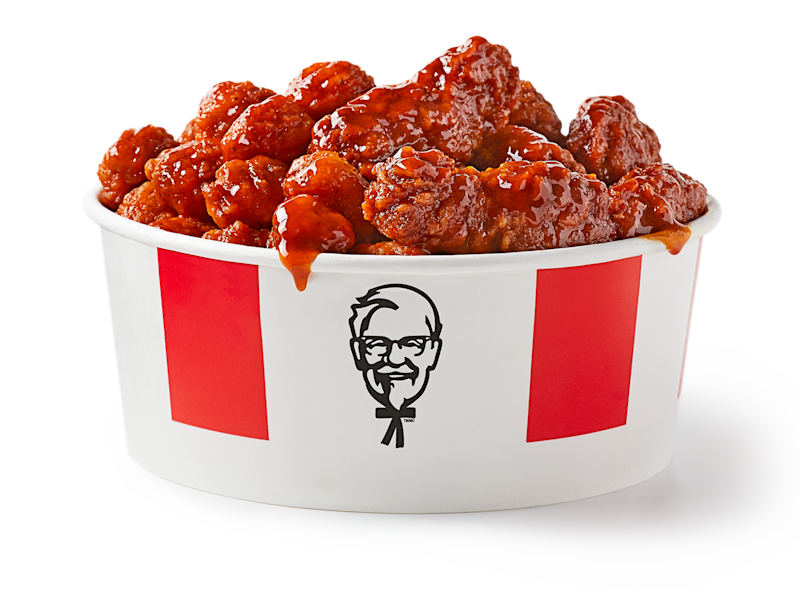 Zinger Drip Half Popcorn Half Hot Wings Bucket at KFC Canada Menu