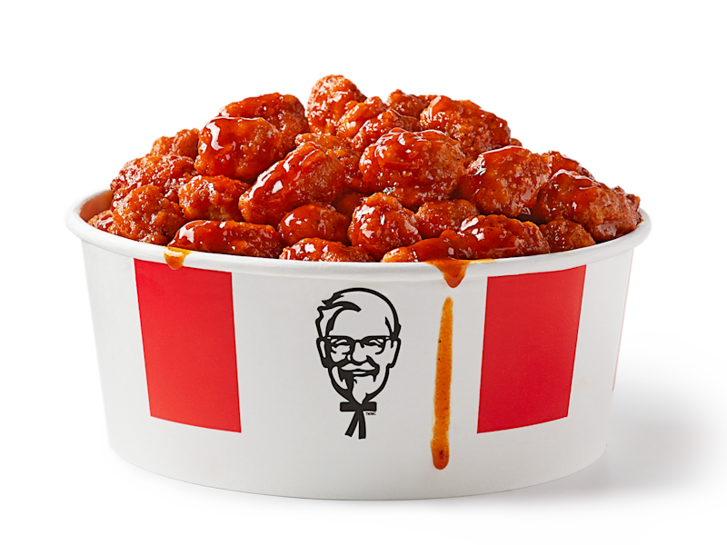 ZInger Drip Menu item at KFC Canada Zinger Drip Popcorn Bucket