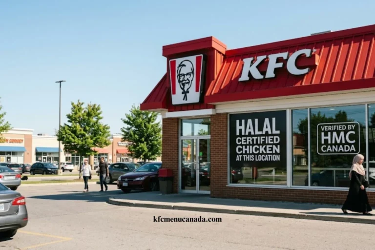 An Image of KFC Halal Status in Canada at kfcmenucanada.com